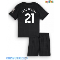 Camisa de time de futebol Tottenham Hotspur Dejan Kulusevski #21 Replicas 2º Equipamento Infantil 2025-26 Manga Curta (+ Calças curtas)